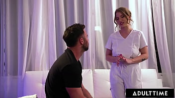 Lesbian octavia red turns straight after nuru massage