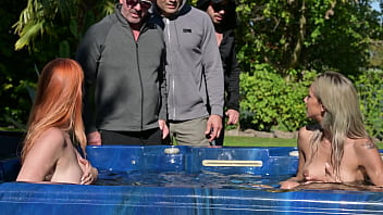 Rampant robbery part 2 bi besties veronica leal and leya desantis take a dp drilling from trio of robbers gp3342