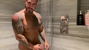 Tattooed Daddy Ponstar Gay Horny Shower Talking With You Vikto Rom thumbnail