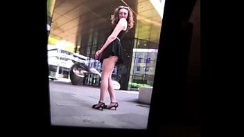 Try to look away if you are into legs what a petty that it was windy that day stay tuned to discover what