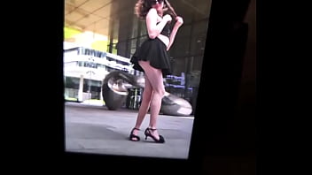 Try to look away if you are into legs what a petty that it was windy that day stay tuned to discover what