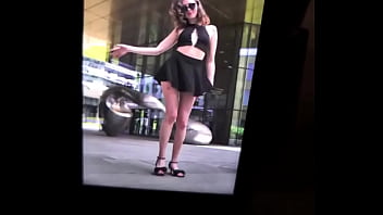 Try to look away if you are into legs what a petty that it was windy that day stay tuned to discover what