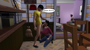 Stepson cum's on his steopmoms face Stepson cum's on his steopmoms face
