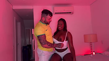 Curvy ebony enjoys a rough pussy fuck bartira luz