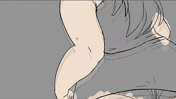 Chica en minifalda dibujo en photoshop