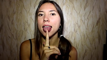 Long tongue ananta shakti licking fingers gb007