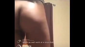 Girl twerking on instagram live