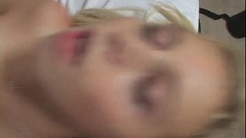 Leggy chick bounces on dong