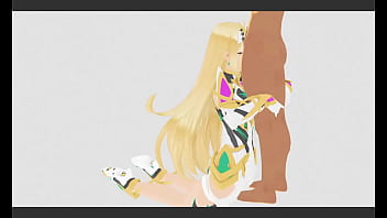 Mythra and link Mythra and link