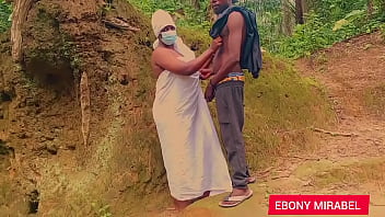 Bbw exterior bush fuck with a black big dick guy