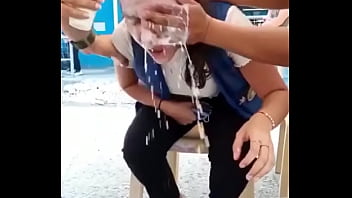 Leche en la cara