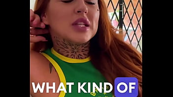 Petite redhead busty latina deepthroat sloppy blowjob after casting pov