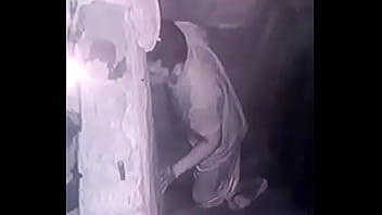 Bad guy spying and jerk girl in bath