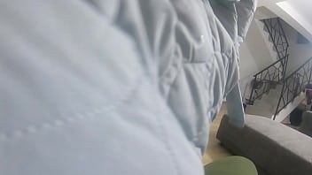 Blowjob in black pantyhose & downjacket – cum all over my puffy coat 254 preview