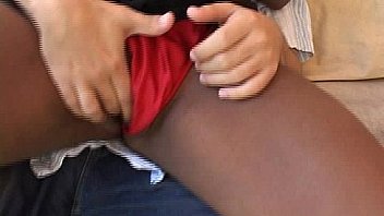 Busty black chick anal fucked