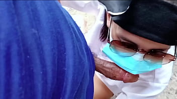 Company nurse construction labor playing in construction site