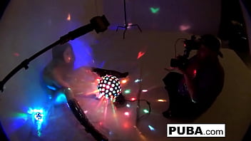 Hot babe with huge tits masturbates