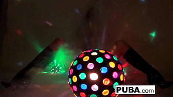 Hot babe with huge tits masturbates