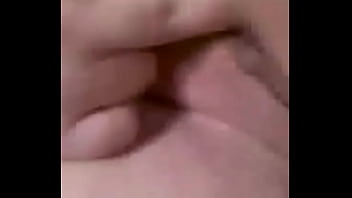 Hot wife fingers pussy