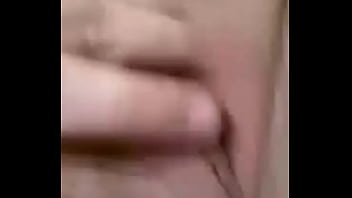 Hot wife fingers pussy