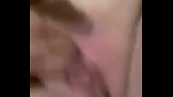 Hot wife fingers pussy