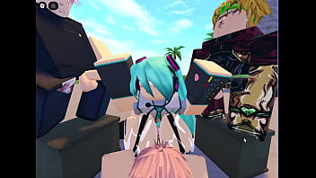 Whorblox miku jugando sola