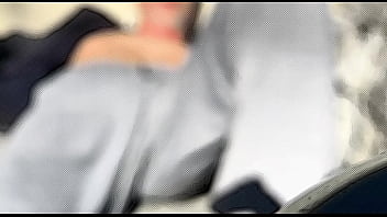 Blurry sketchy stretching and strip outside in underwear in the mild winter