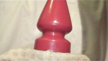 Riding giant toy in my ass