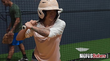 See this beautiful big tit black haired hottie gives wet blowjob and fuck huge cock