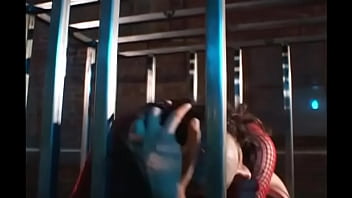 Gianna michaels sucks dick from a cage
