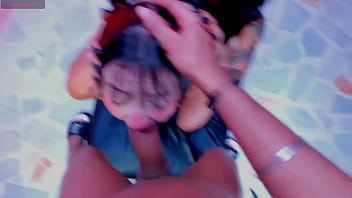 Merciless face fuck party for these 4 submissive sluts deep throat