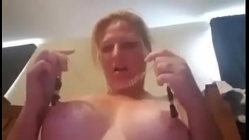 Milf with nipple clips