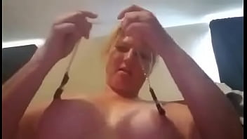 Milf with nipple clips