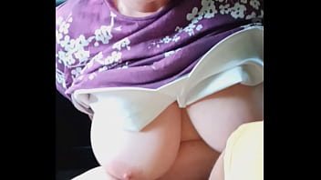 Huge natural tit having fun