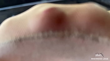 Rubbing my nylon feet against each other right above your face