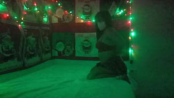 I wanted to make homemade porn but i didn't have anything to record with so i used an old camera to record myself naked at christmas