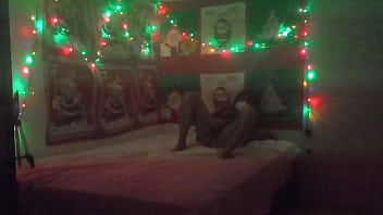 I wanted to make homemade porn but i didn't have anything to record with so i used an old camera to record myself naked at christmas