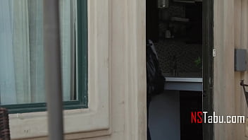 Young new tenant takes old landlady's ass