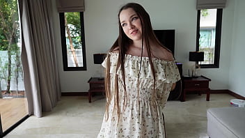 Trying on a new dress then fucked hard at home