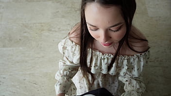 Trying on a new dress then fucked hard at home