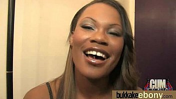 Hot ebony chick love gangbang interracial 9