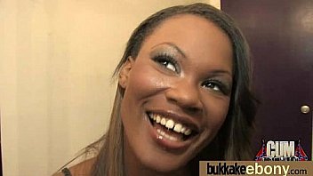 Hot ebony chick love gangbang interracial 9