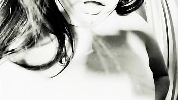 Black and white anal dildo