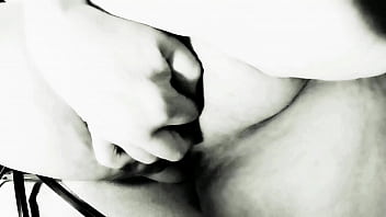 Black and white anal dildo