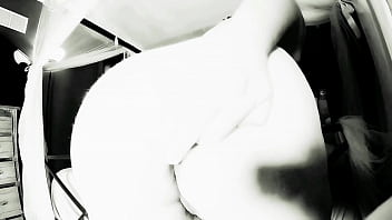 Black and white anal dildo