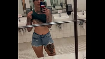 Been a while since i graced a bathroom mirror with these titties