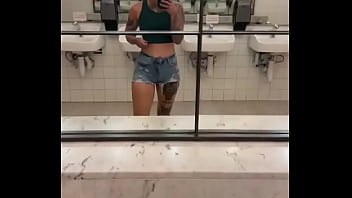 Been a while since i graced a bathroom mirror with these titties