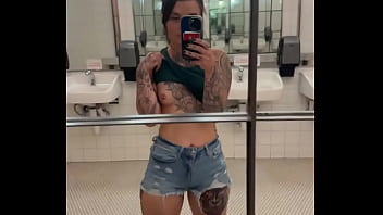 Been a while since i graced a bathroom mirror with these titties