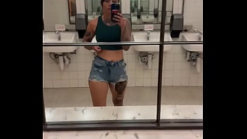 Been a while since i graced a bathroom mirror with these titties