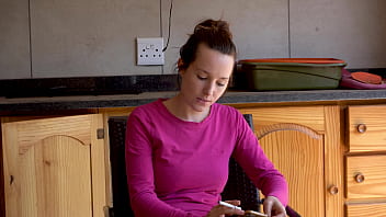 Sexy brunette smoking outside – two scenes